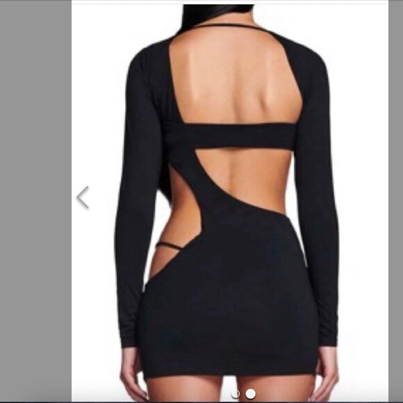 IAMGIA Black cut out mini Dress xs/s - Picture 2 of 4